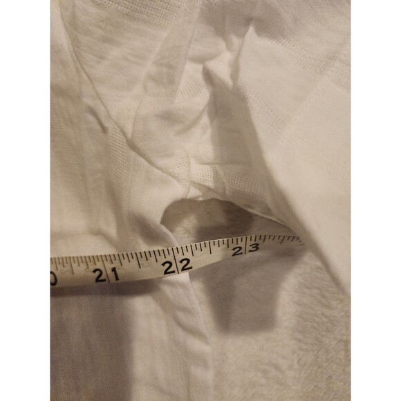 Kenneth Cole New York White Textured Button Up Short Sleeve Shirt Mens Size M - Picture 8 of 9